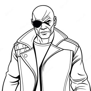 Nick Fury Målarbilder