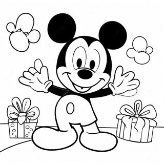 Grattis På Födelsedagen Mickey Mouse Clubhouse Målarbilder