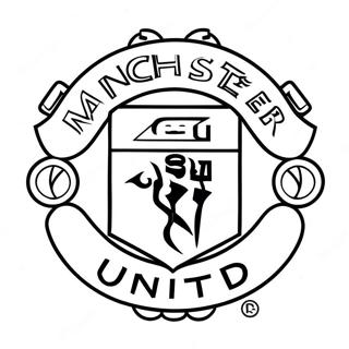 Manchester United Logotyp Malarbok 37797-31445