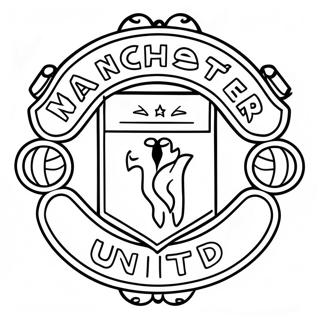 Manchester United Logotyp Malarbok 37797-31446