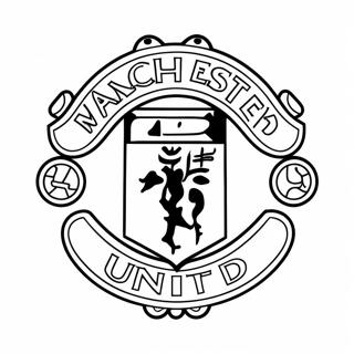 Manchester United Logotyp Malarbok 37797-31448