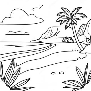 Hawaii Scenisk Strand Malarbok 38076-31666