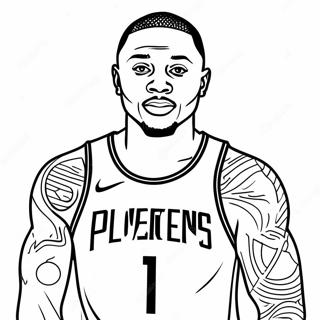 Damian Lillard Malarbild 38266-31814