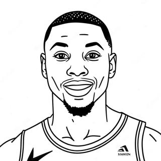 Damian Lillard Malarbild 38266-31815