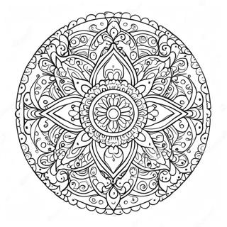 Symmetrisk Mandala Malarbild 38456-31967