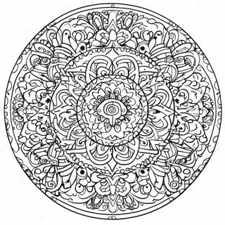 Symmetrisk Mandala Malarbild 38456-31968