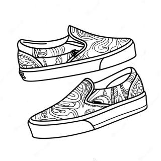 Vans Slip On Sneakers Malarbild 38467-31994