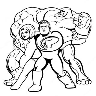 Fantastic Four Logotyp Malarbild 38926-32348