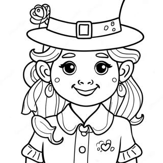 Flicka Leprechaun Malarbild 39026-32418