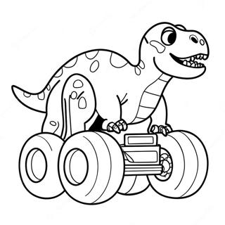 Vild Dinosaurie Monstertruck Malarbild 39128-32499