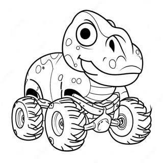 Vild Dinosaurie Monstertruck Malarbild 39128-32500