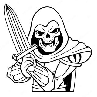 Skeletor Med Sitt Svard Malarbild 39228-32582