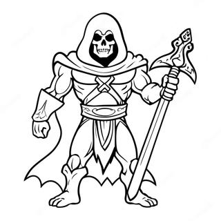 Skeletor Med Sitt Svard Malarbild 39228-32583