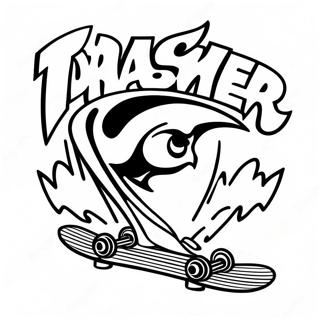 Thrasher Skateboard Målarbilder