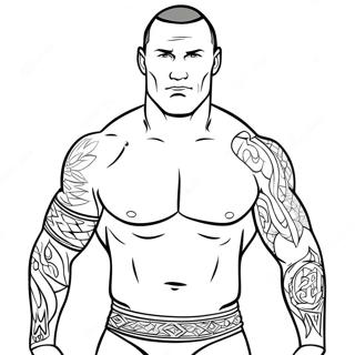 Randy Orton Wwe Malarbild 39387-32695