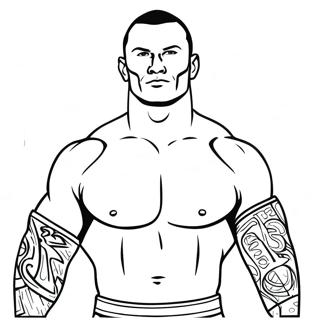 Randy Orton Wwe Malarbild 39387-32696