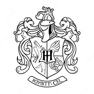 Harry Potter Husemblem Farglaggningssida 39577-32846