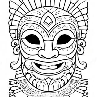 Tiki Mask Malarbild 39768-33000