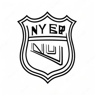 Ny Rangers Logotyp Malarbild 39827-33040