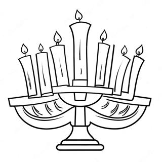 Hanukkah Menorah Malarbild 39997-33172