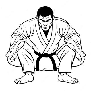 Jiu Jitsu Kampe I Aktion Malarbild 40108-33265