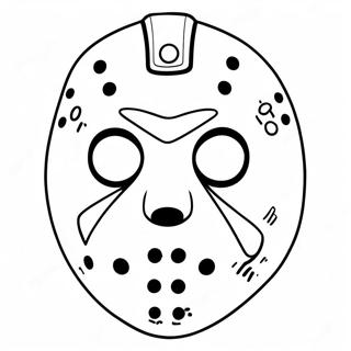 Jason Voorhees Mask Farglaggningssida 40188-33338