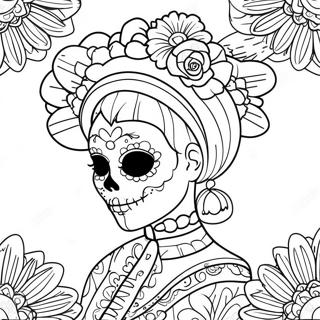 Fargglad Dodsdagen Catrina Malarbild 402-322