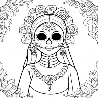 Fargglad Dodsdagen Catrina Malarbild 402-323