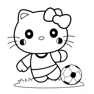 Hello Kitty Fotboll Malarbok 40347-33451