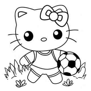 Hello Kitty Fotboll Malarbok 40347-33452