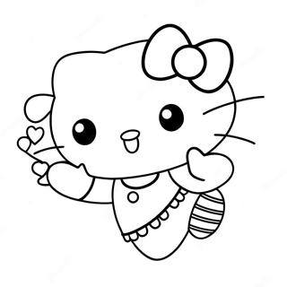 Hello Kitty Sparkar Bollen Malarbok 40348-33446