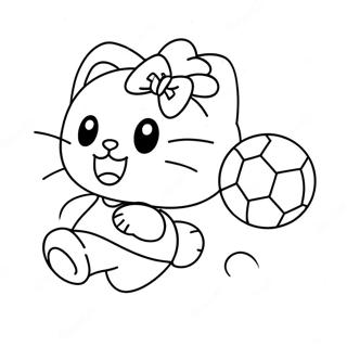 Hello Kitty Sparkar Bollen Malarbok 40348-33447