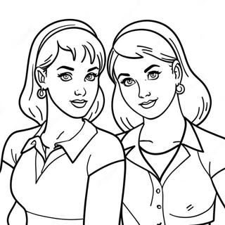 Farglaggning Av Betty Och Veronica 40407-33500