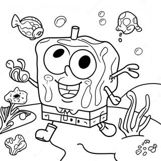 Spongebob Fyrkant Underwater Adventure Malarbild 40628-33669