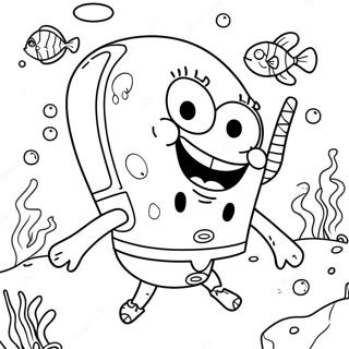 Spongebob Fyrkant Underwater Adventure Malarbild 40628-33671