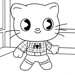 Spiderman Hello Kitty Malarbild 40698-33728