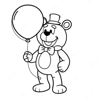 Funtime Freddy Med Ballong Malarbild 40849-33852