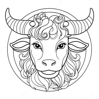 Taurus Stjarntecken Malarbild 40898-33870