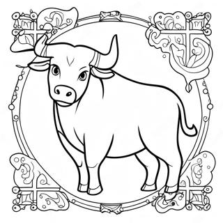 Taurus Stjarntecken Malarbild 40898-33871