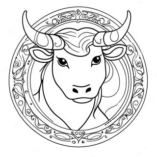 Taurus Stjarntecken Malarbild 40898-33872