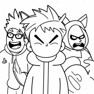 Eddsworld Karaktarer Malarbild 40919-33875