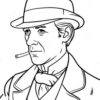 Sherlock Holmes Malarbild 40928-33887