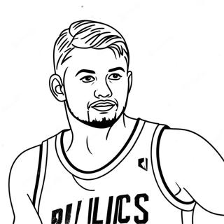 Luka Doncic Dribblar Basket Malarbild 40969-34037