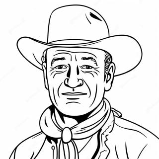 Klassisk John Wayne Cowboy Malarbild 41289-34282