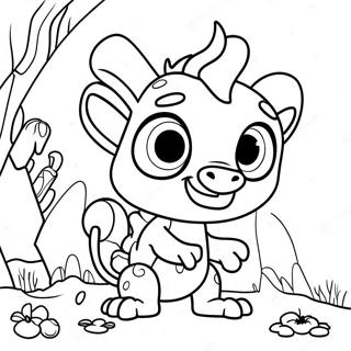 Wallykazam Magiska Varelser Malarbild 41319-34305