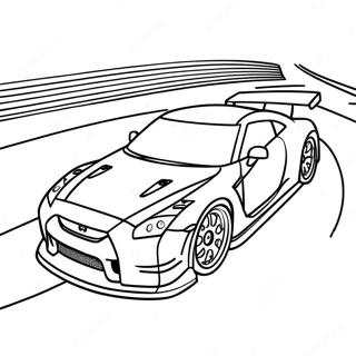 Farglaggningssida Med Gtr R35 Som Tavlar Pa Banan 41490-34434