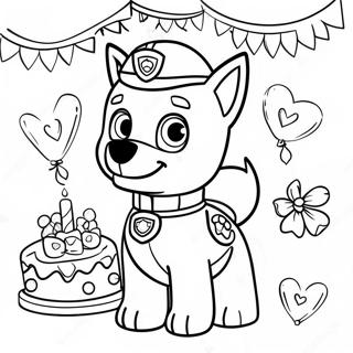 Paw Patrol Fodelsedagsfirande Malarbild 41609-34518