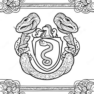 Slytherin Orm Emblem Malarbild 41740-34650