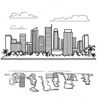 Fargglad Miami Skyline Farglaggningssida 41900-34758