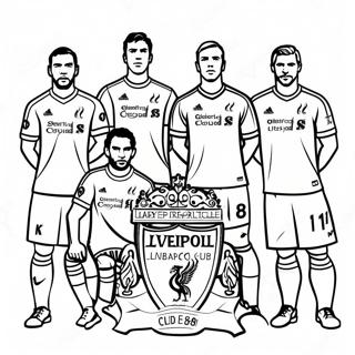 Liverpool Football Club Spelare Farglaggningssida 42371-35133